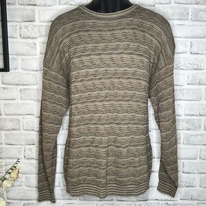 Vintage 90’s Pronto Uomo Sweater Long Sleeve Crewneck Knit Stripe SIZE XXL 2X
